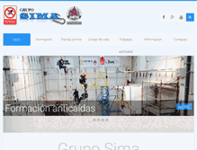 Tablet Screenshot of gruposima.es